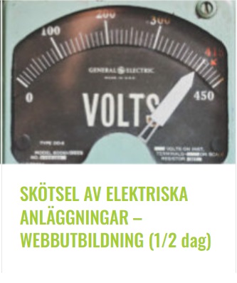 KOMP - Skötsel av elektriska anläggningar webbutbildning halvdag